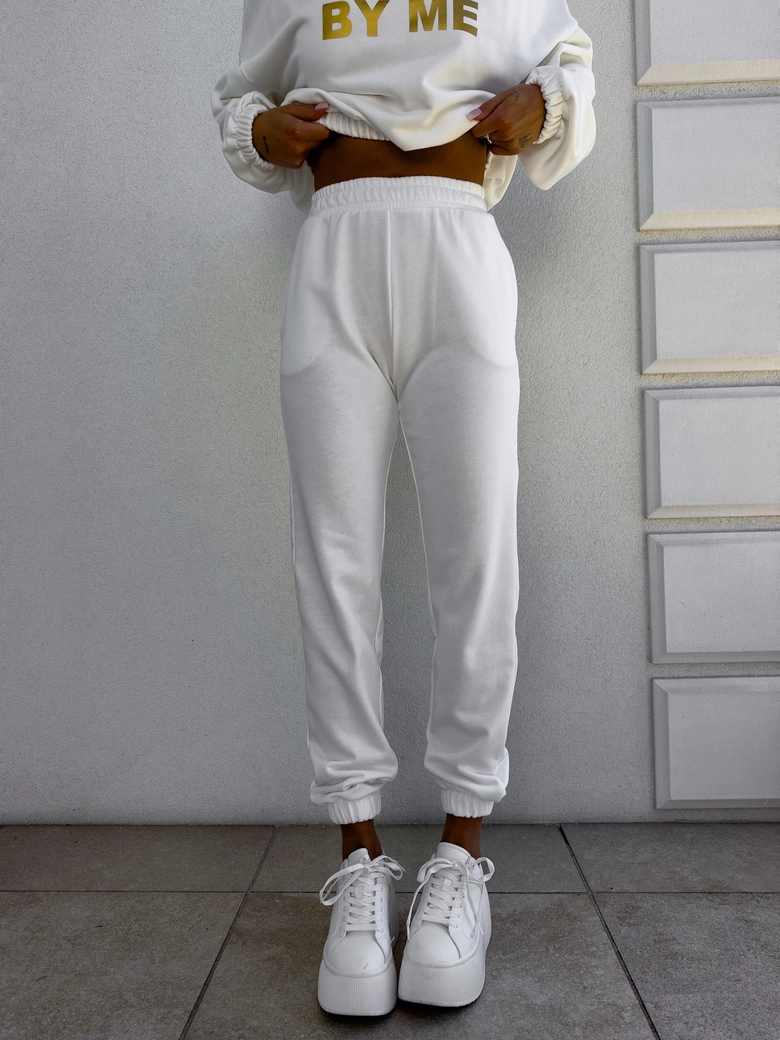 Spodnie dresowe CLASSIC - ecru