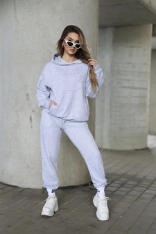 Dres damski BG Matchy | szary melanż