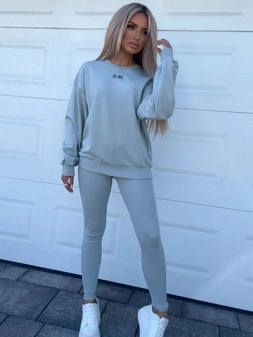 Bluza COTTON - szałwiowa