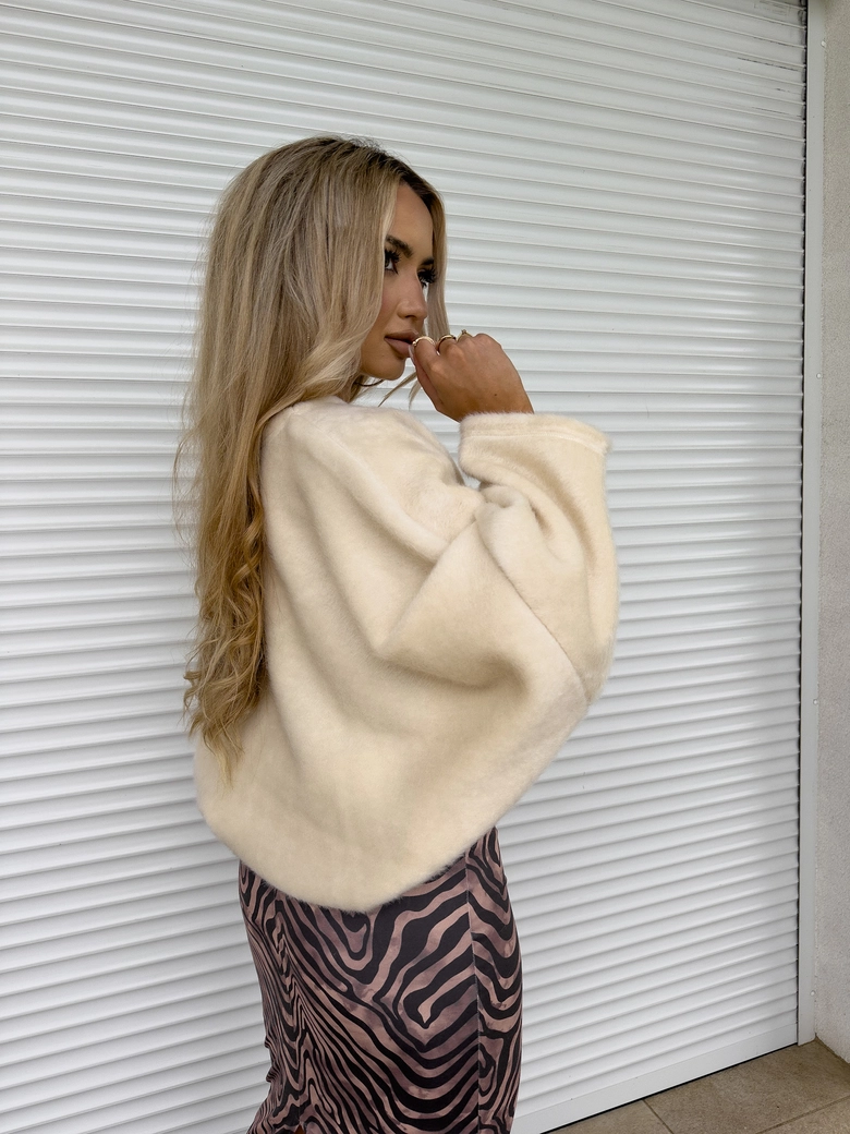 Sweter ALPAKA - beżowy E16658