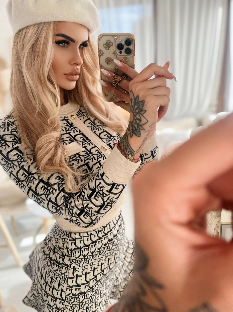 Kozaki muszkieterki beżowe na szpilce I336