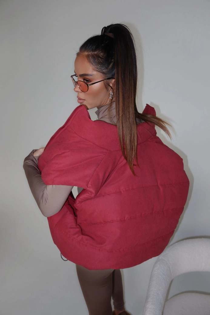 Kamizelka OUTSIDE bordo