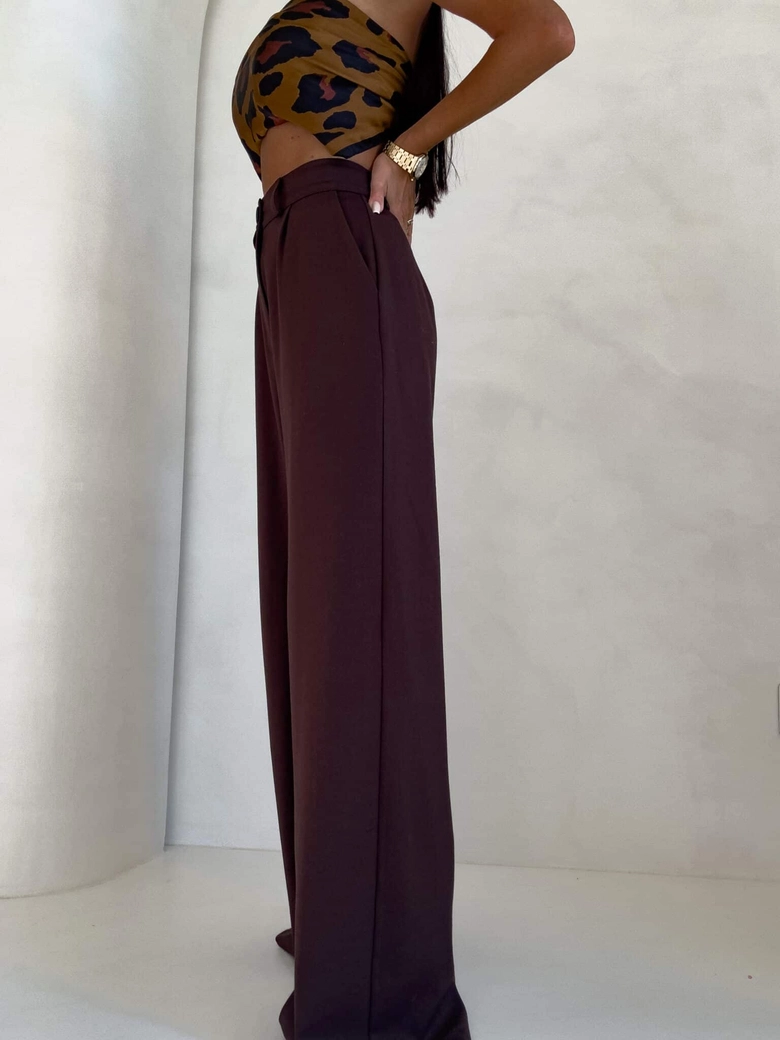 Spodnie SIMPLE - czekoladowe