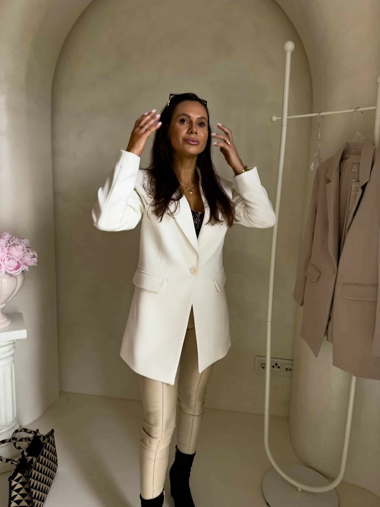 Marynarka LONG – ecru