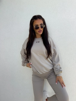 Bluza COTTON - taupe