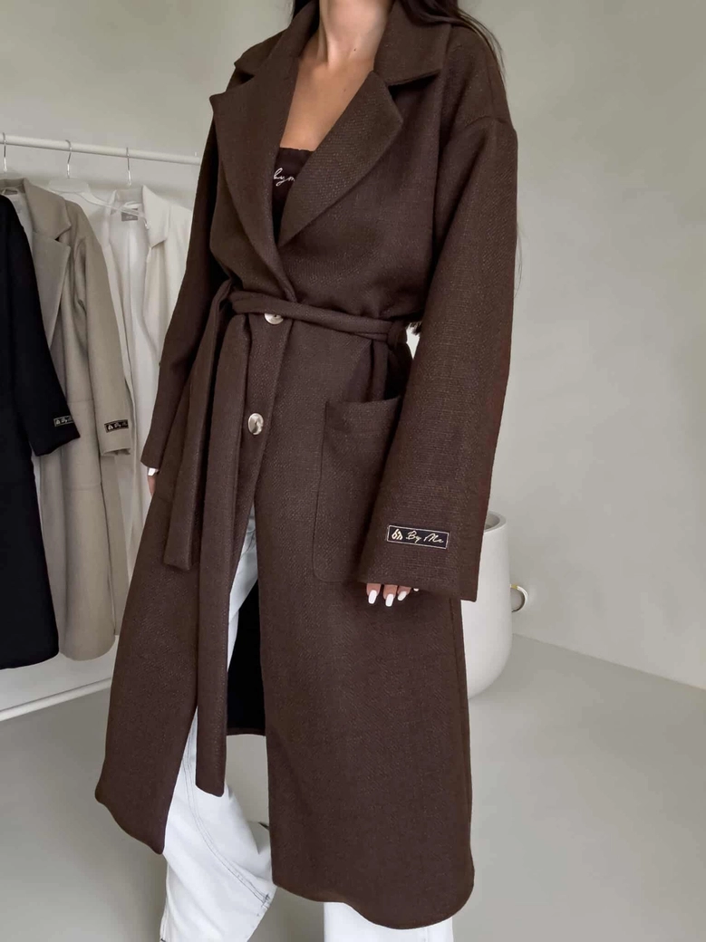 Płaszcz BOSS – czekoladowy