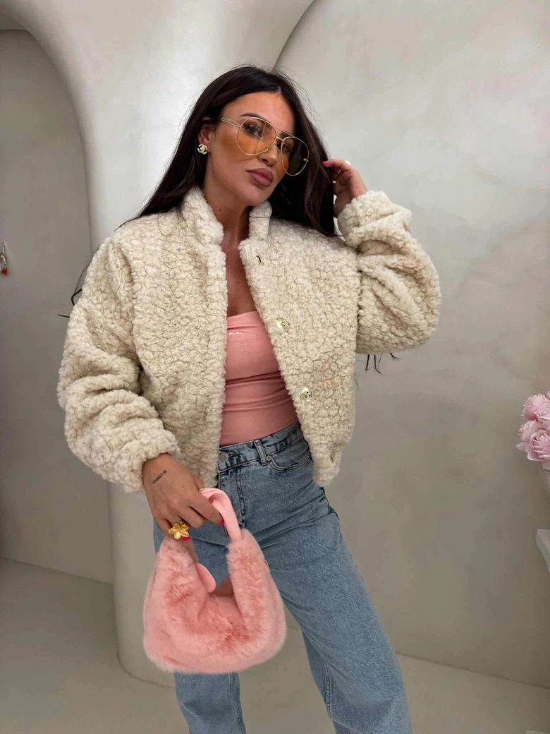 Kurtka bomberka CLOUDY – ecru