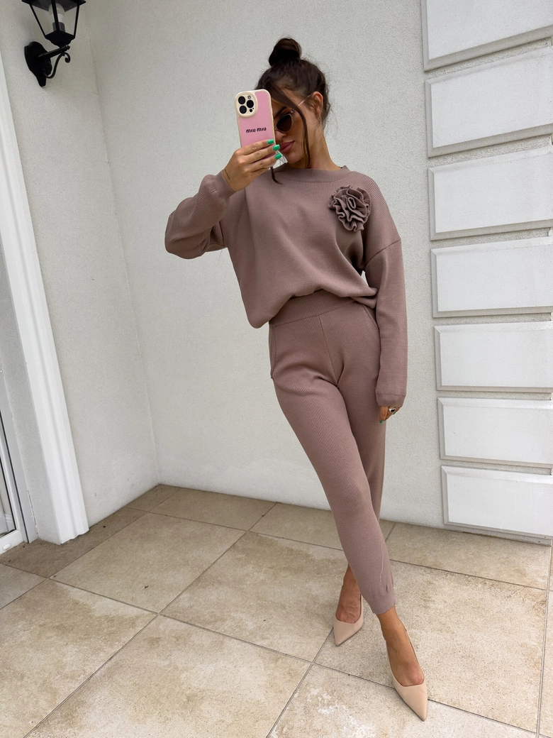 Komplet DELANI LONG – mokka N16589