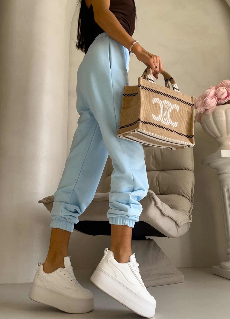 Spodnie dresowe CLASSIC - baby blue