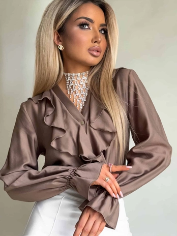 Bluzka ZARRA - mokka