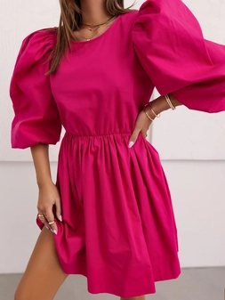 Sukienka amarantowa Doris A10891