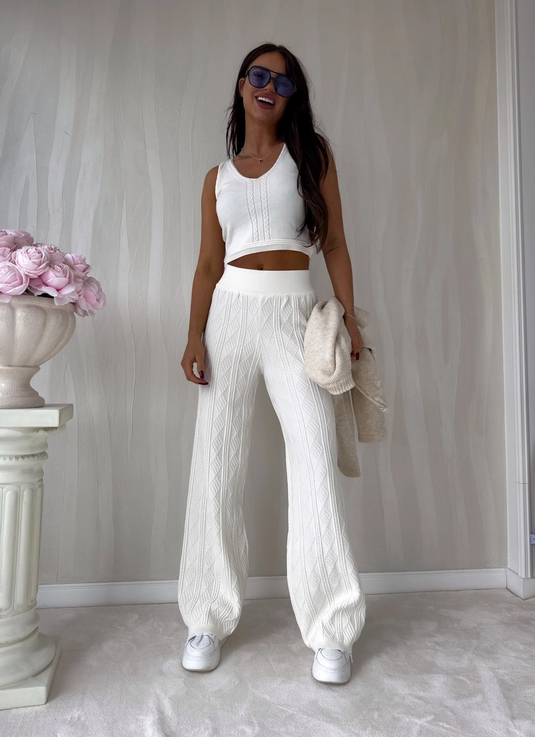 Spodnie SAMIRA - ecru