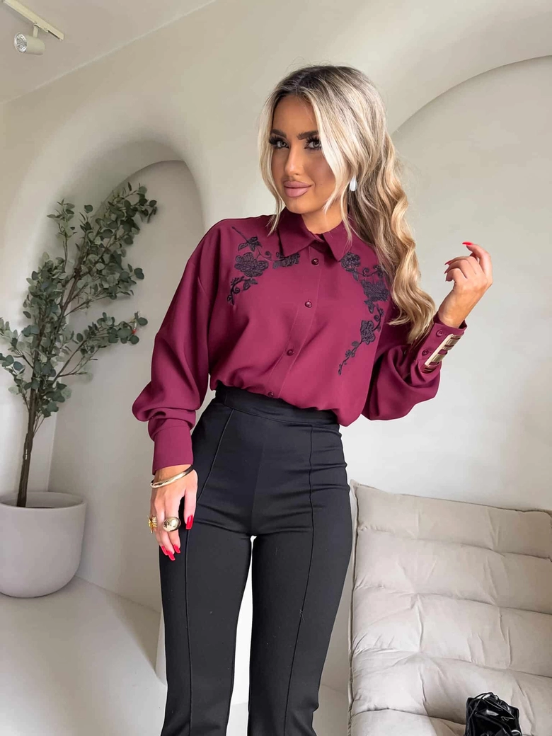 Koszula CHARLOTTE - bordo