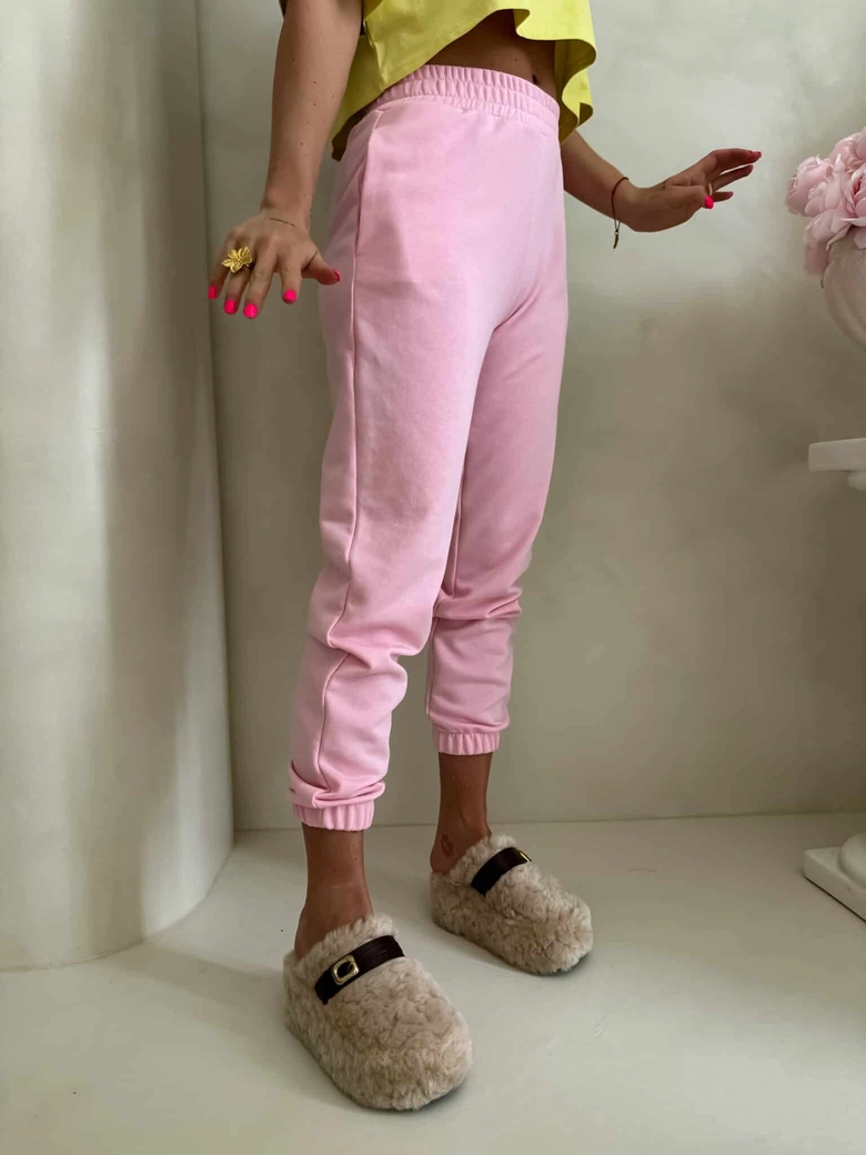 Spodnie dresowe CLASSIC - jasny róż