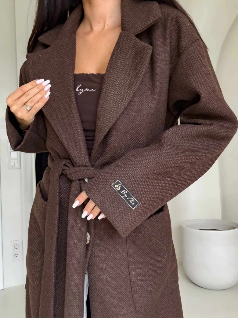 Płaszcz BOSS – czekoladowy