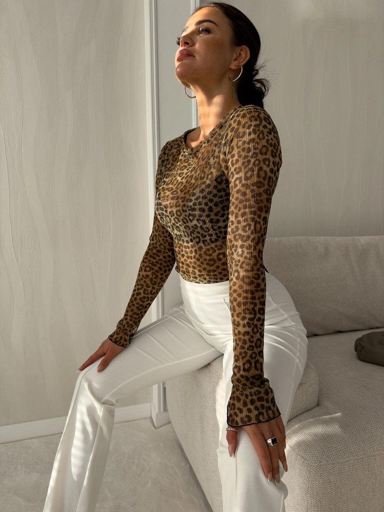 Bluzka SHY - panterka C18956