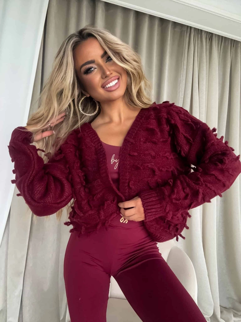Sweter LIZZY – bordowy