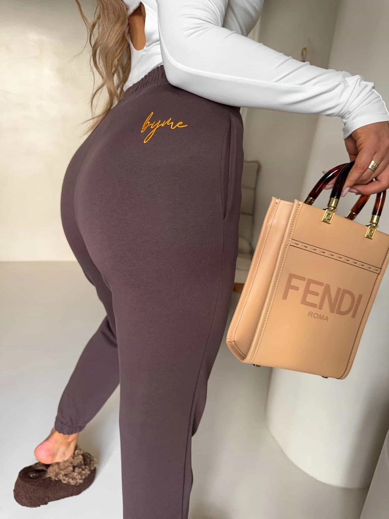 Spodnie DUO – czekoladowe