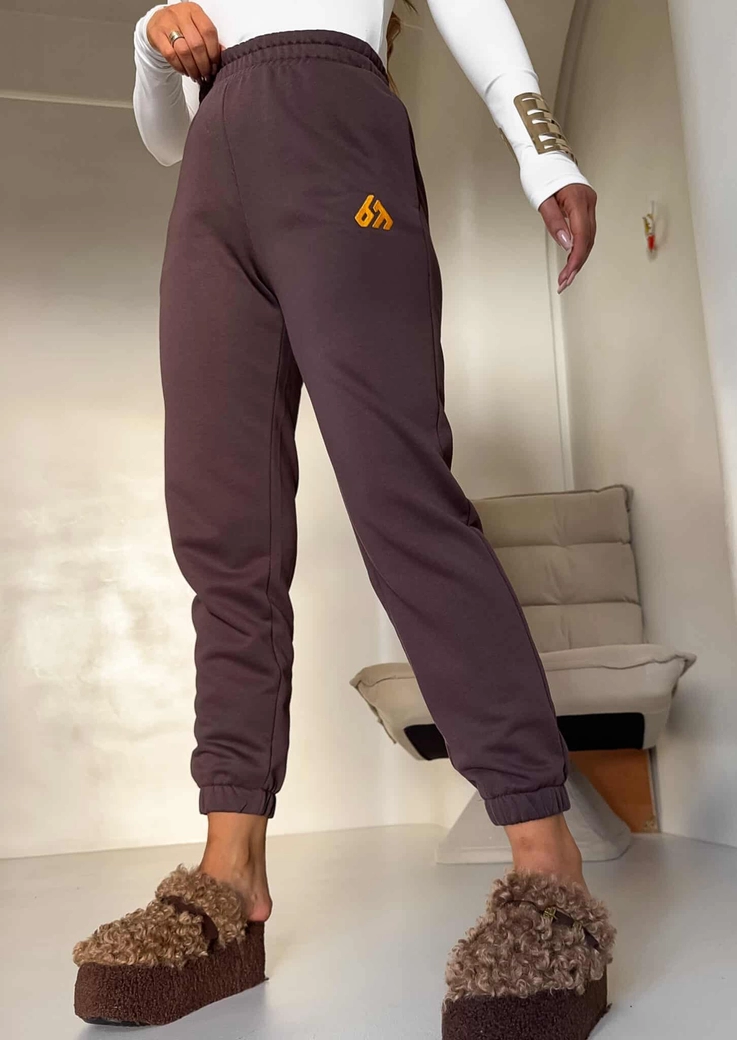 Spodnie DUO – czekoladowe