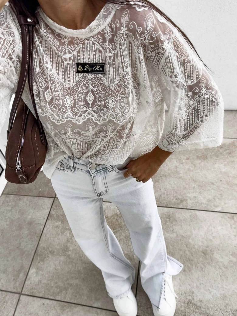 Bluzka PEROLA – ecru