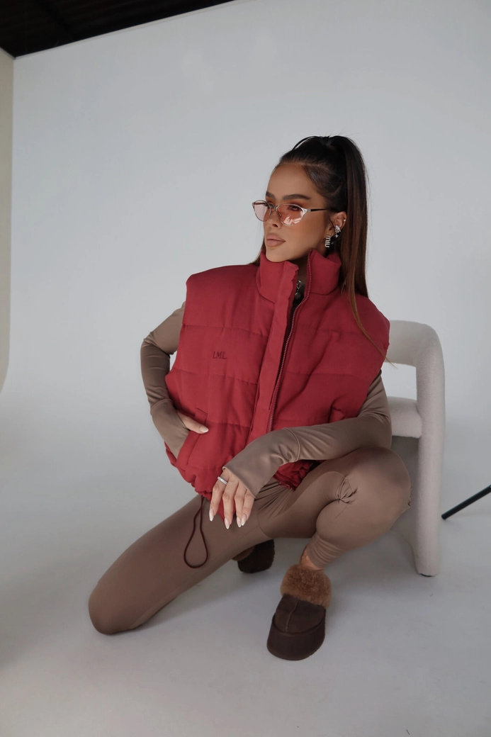 Kamizelka OUTSIDE bordo