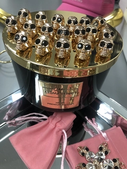 Charms zawieszka ozdoba do butów czaszka X005