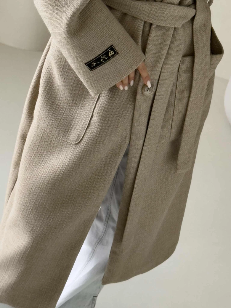 Płaszcz BOSS – beżowy