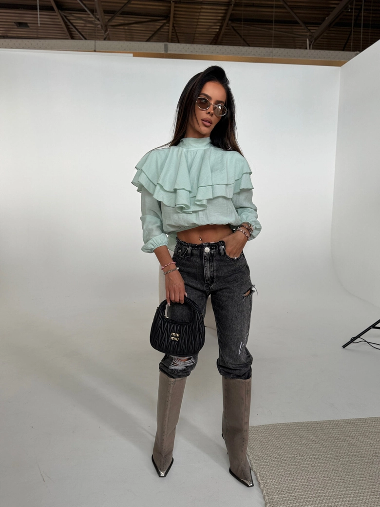 Koszula QUEEN szałwia