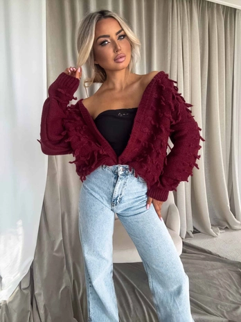 Sweter LIZZY – bordowy