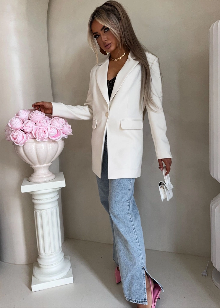 Marynarka LONG – ecru