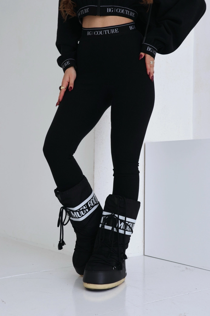 Legginsy damskie BG Swan | czarny