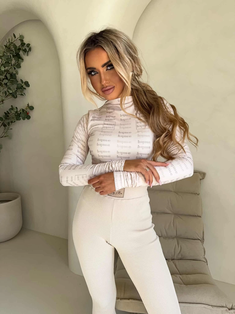 Bluzka SKIN MIU – jasny beż