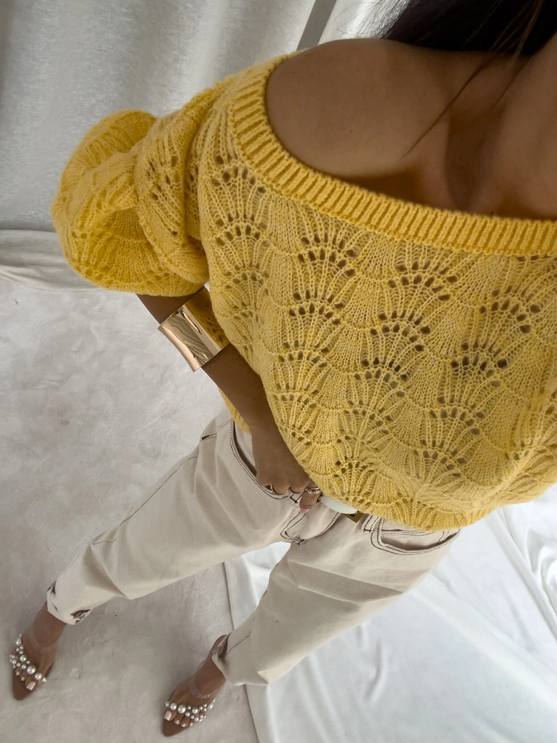 Sweter SENSES – żółty