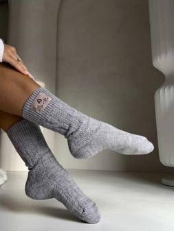 Skarpety WOOL – szare