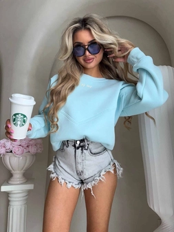 Bluza LOVE - turkusowa