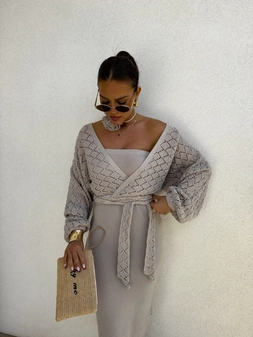 Kimono AMEIRO - taupe