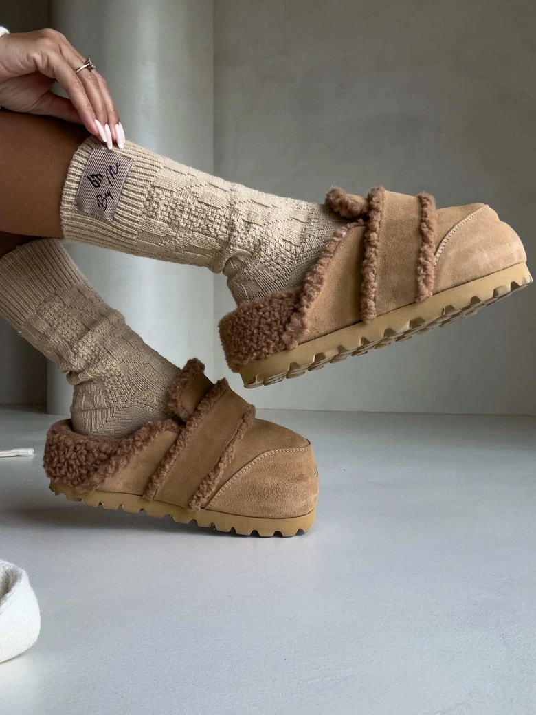 Skarpety WOOL – beżowe