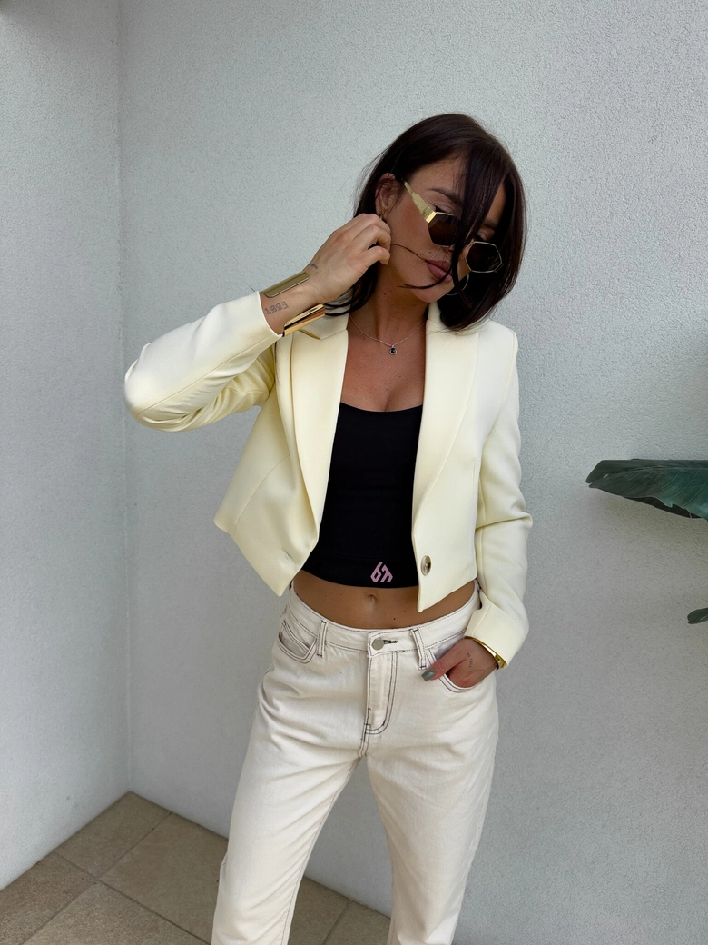 Marynarka SLIM - waniliowa