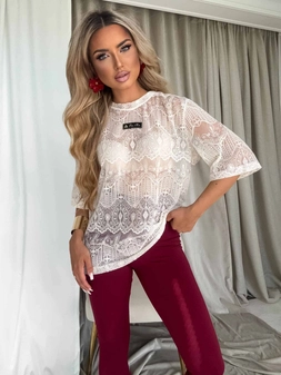 Bluzka PEROLA – ecru