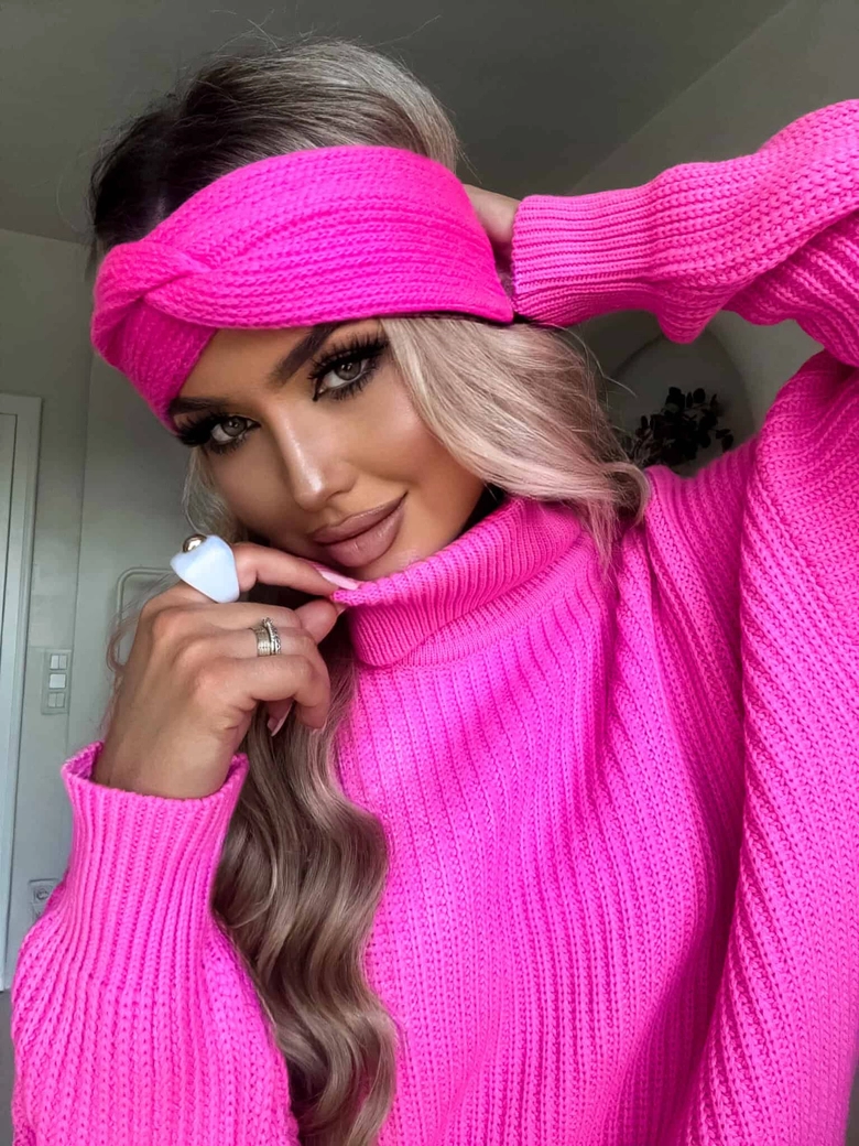 Opaska CATI - mocny róż