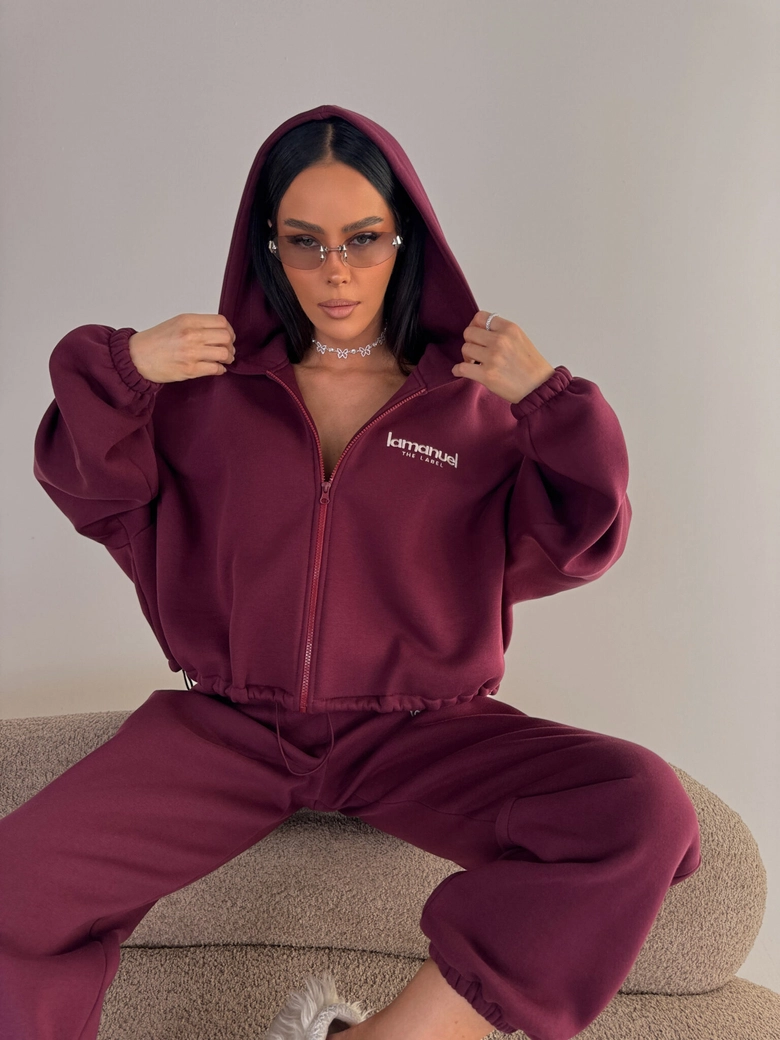 Bluza CREAMY bordo