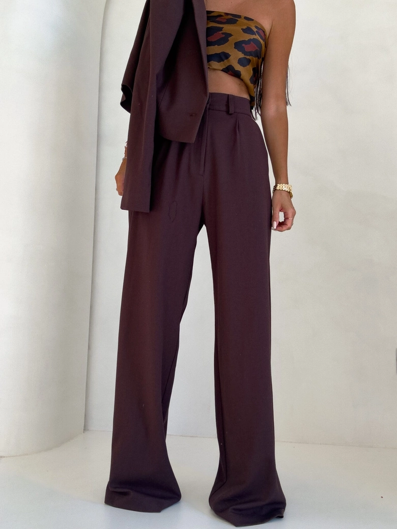 Spodnie SIMPLE - czekoladowe