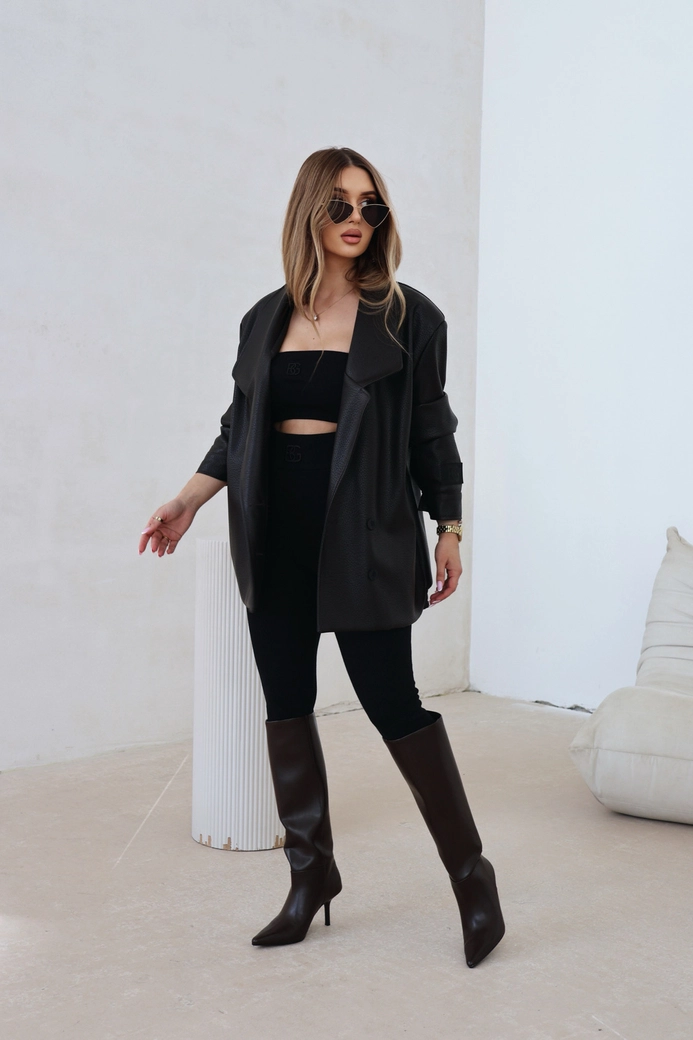 Marynarka damska BG Voila | gorzka czekolada