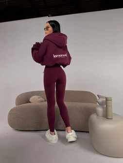 Legginsy CURVE bordo