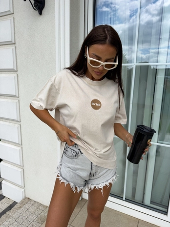 T-shirt JOJO - jasny beż