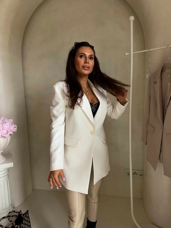 Marynarka LONG – ecru