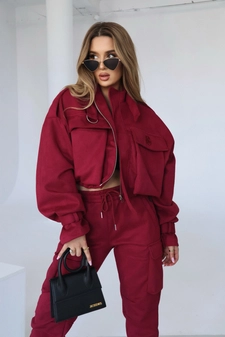 Kurtka damska BG Military | bordo