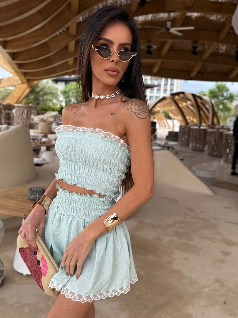 Komplet BEACHY mięta