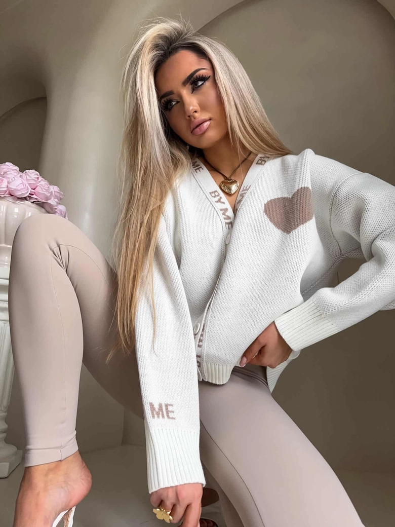 Kardigan SERCA - ecru