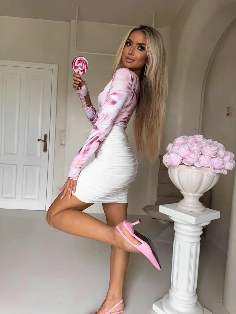 Bluzka VENEZIA print - pastel